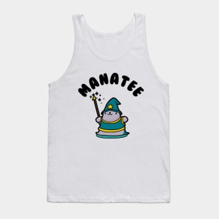 Manatee Magician Kawaii Fantasy Pun Tank Top